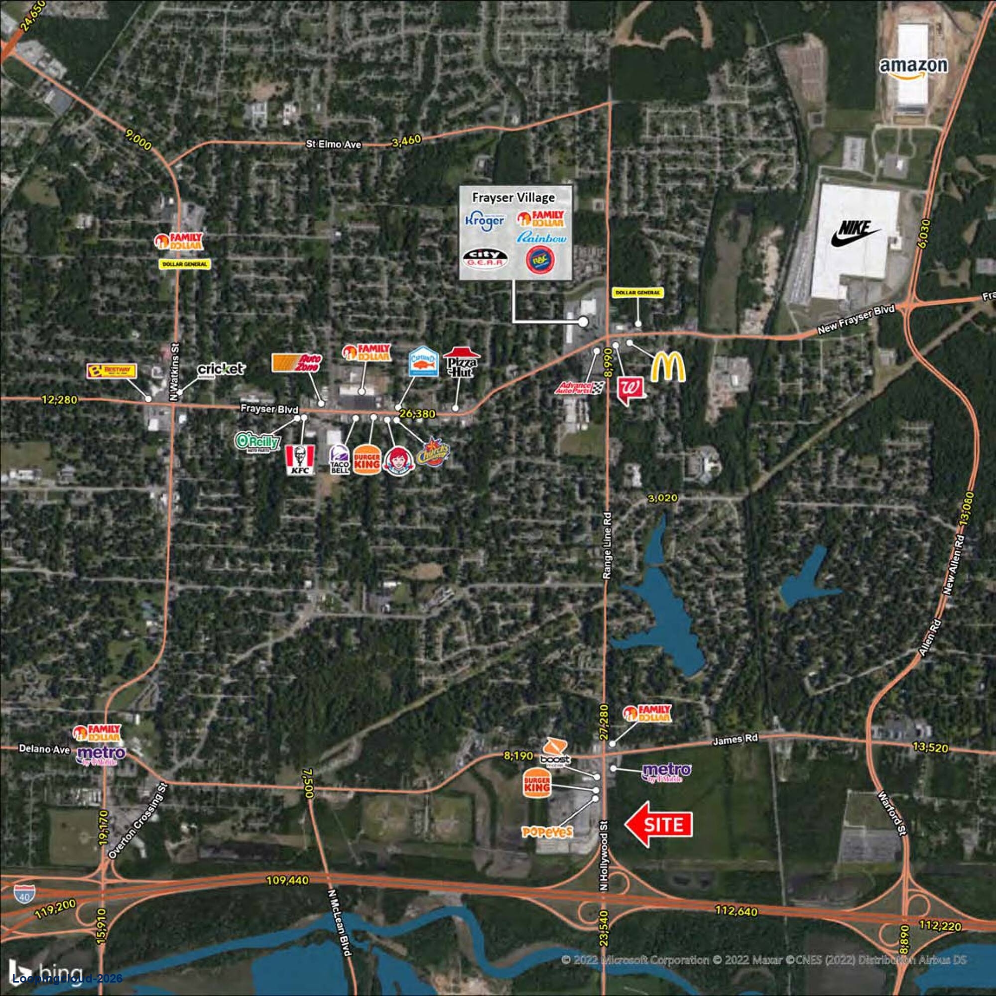 Prime 0.79-Acre Commercial Development Site: N. Hollywood St. at I-40