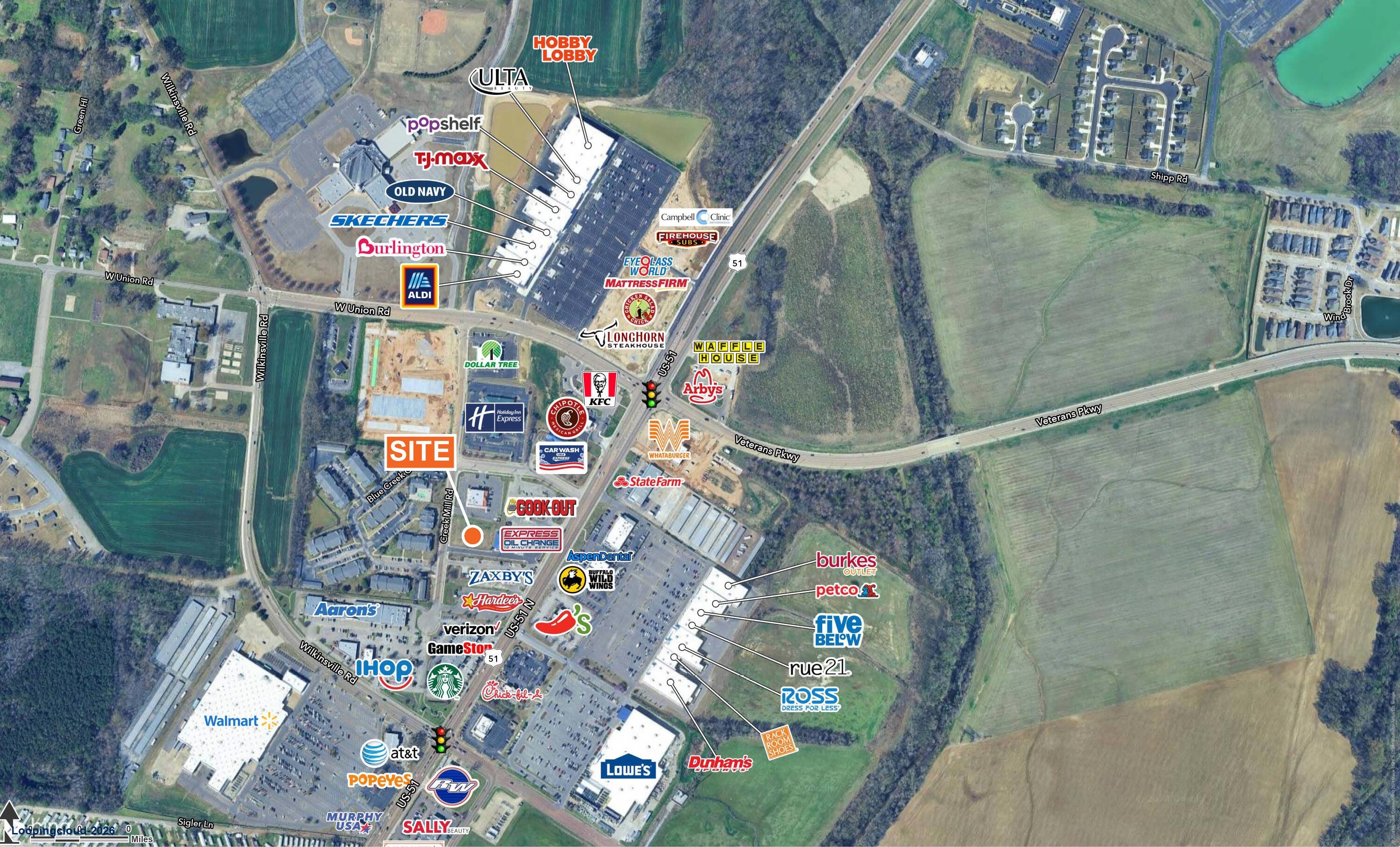 Prime 0.79-Acre Commercial Pad Site: 8546 Highway 51