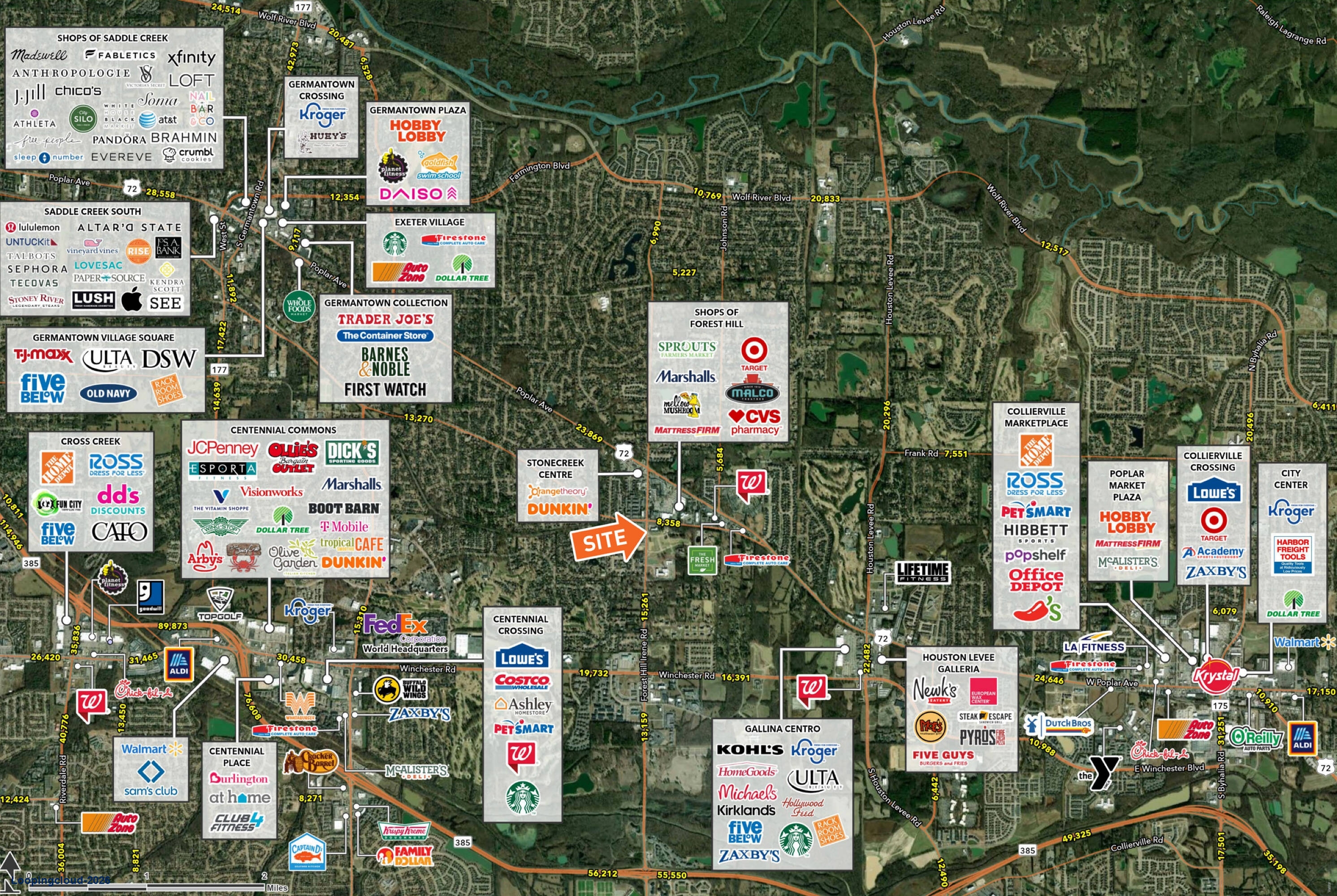 3164 Forest Hill Irene Rd | Newly Redeveloped Shopping Center