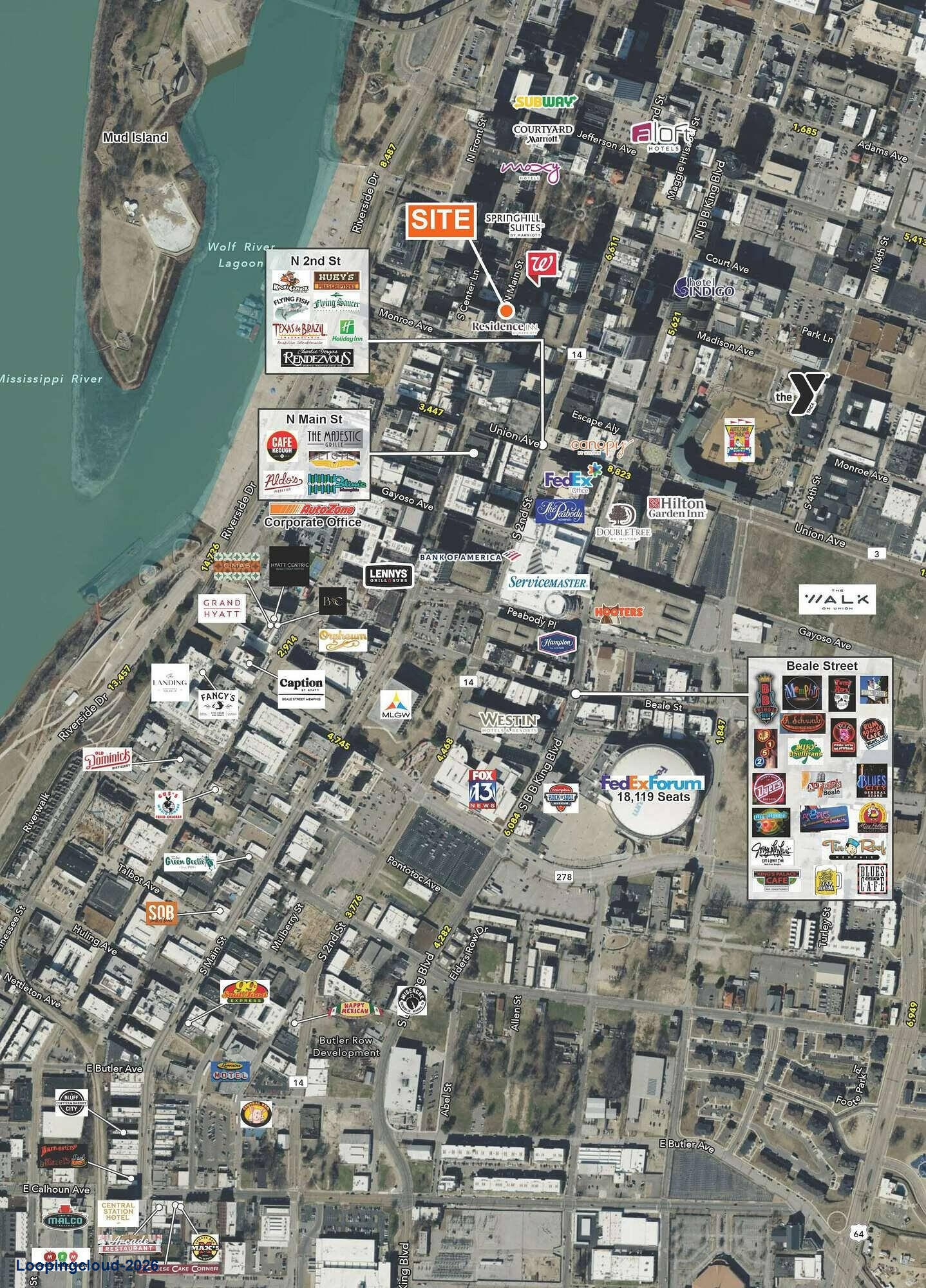 Flagship 4,000 SF Restaurant Opportunity in Downtown Memphis | 10 S Main St