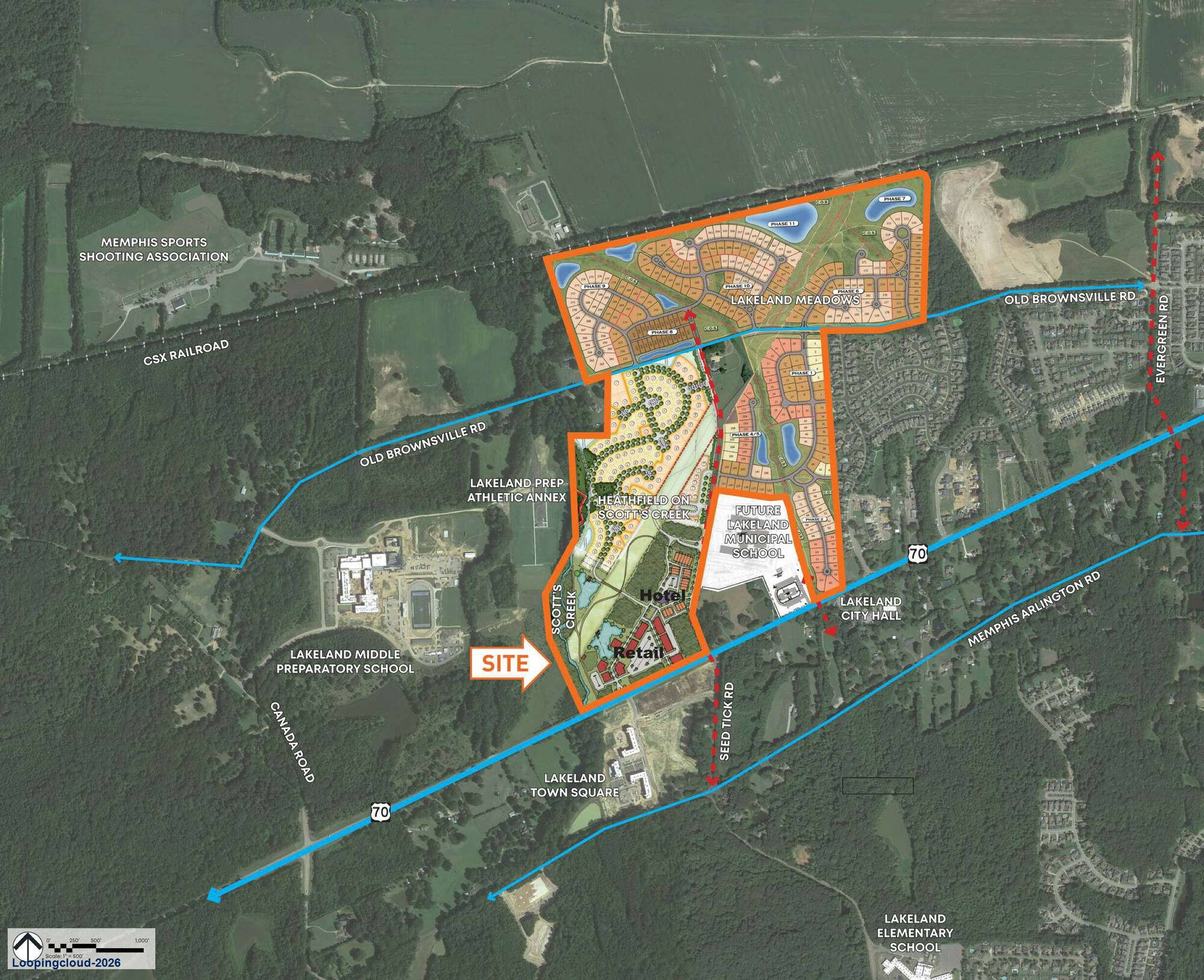 Scott’s Creek: Premier 65,000 SF Retail Opportunity in Lakeland, TN