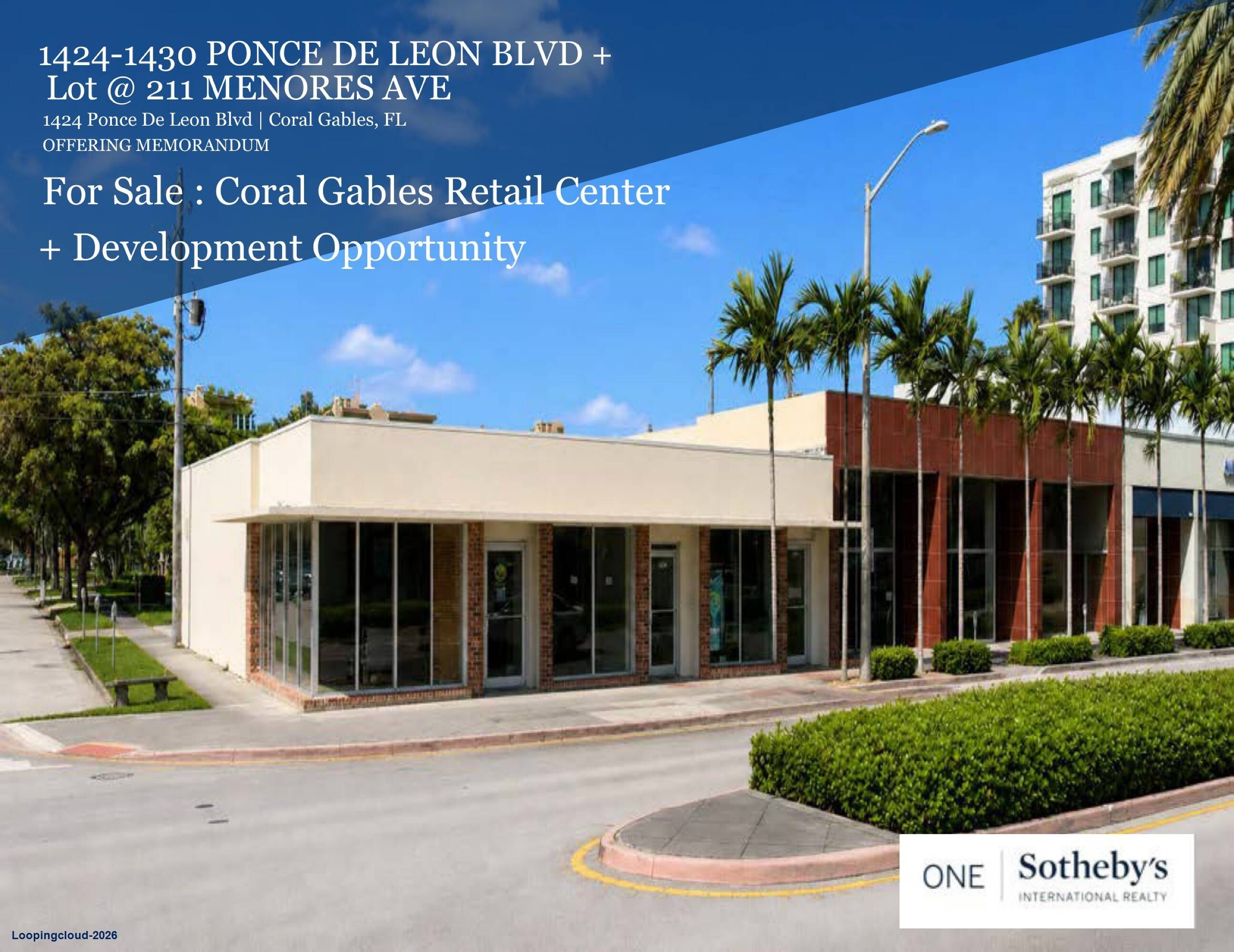 1424-1430 Ponce De Leon Blvd + Lot @ 211 Menores Ave