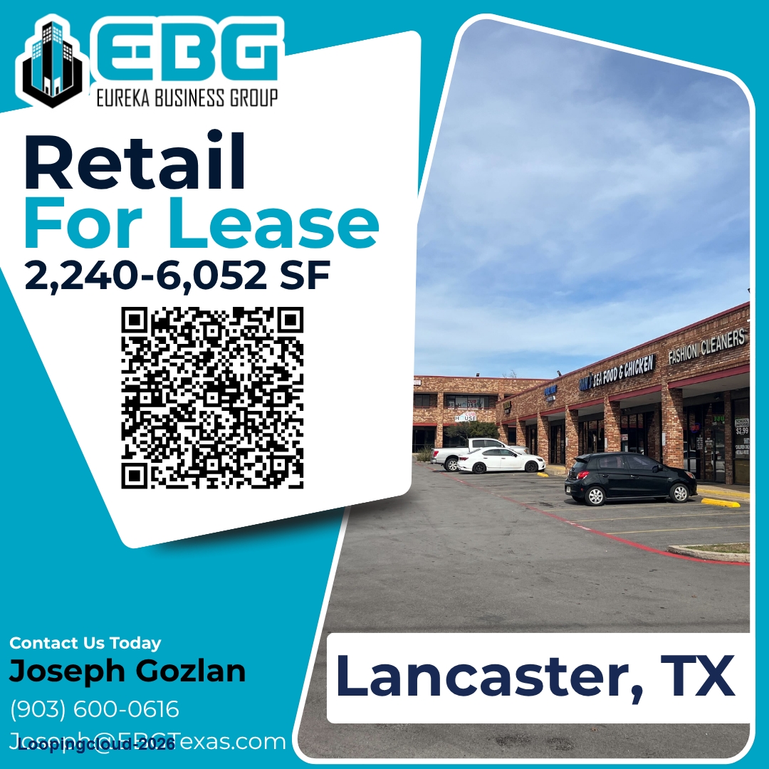 Lancaster Retail For Lease - 3215 W. Pleasant Run Dr. Lancaster, TX 75146