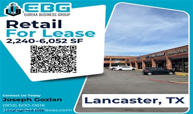 Lancaster Retail For Lease - 3215 W. Pleasant Run Dr. Lancaster, TX 75146