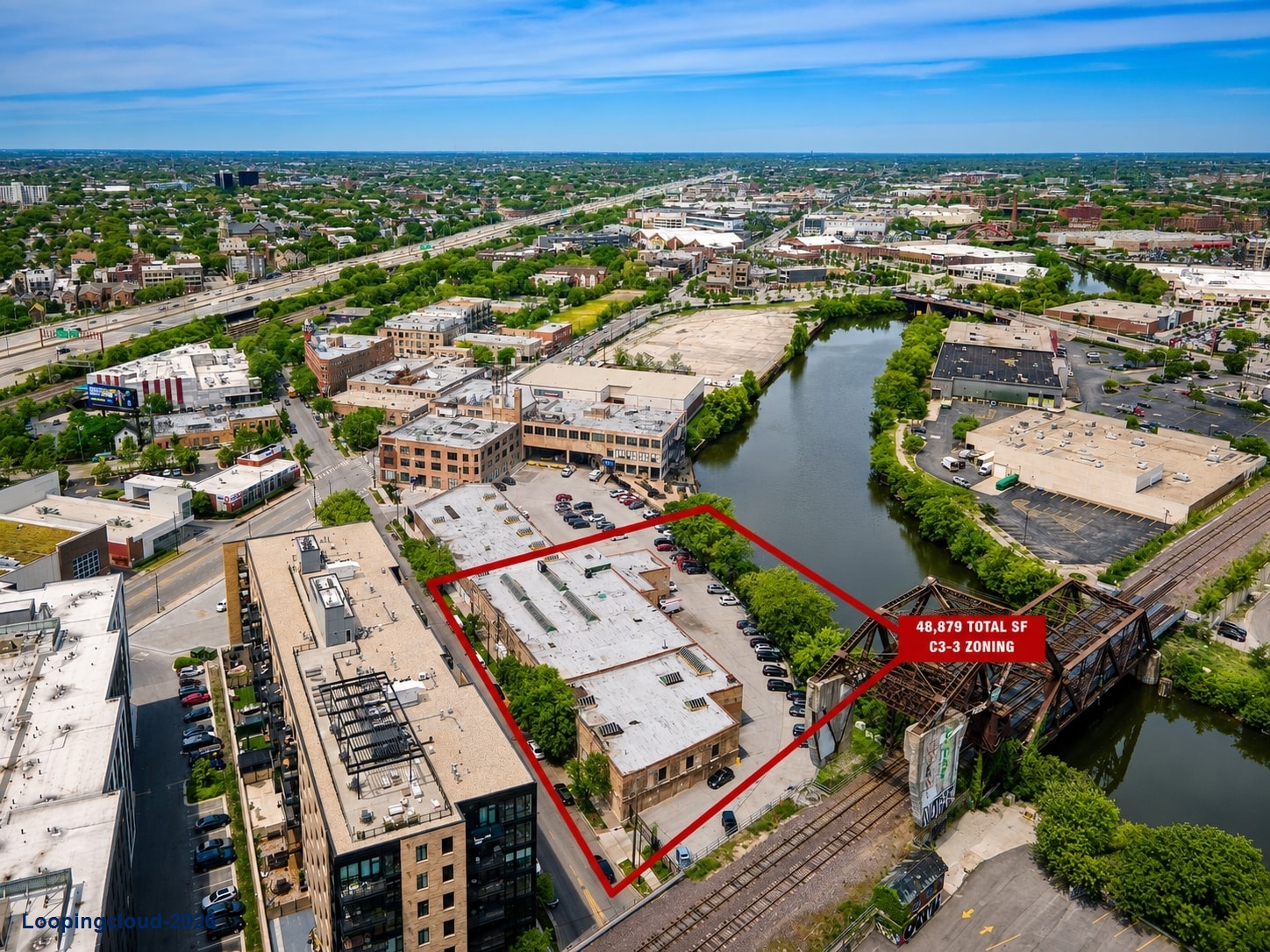37,895 SF Chicago Flex Building at 1716-1746 W Webster Ave (44% Leased) Listed for $6,950,000 ($183.40/SF)