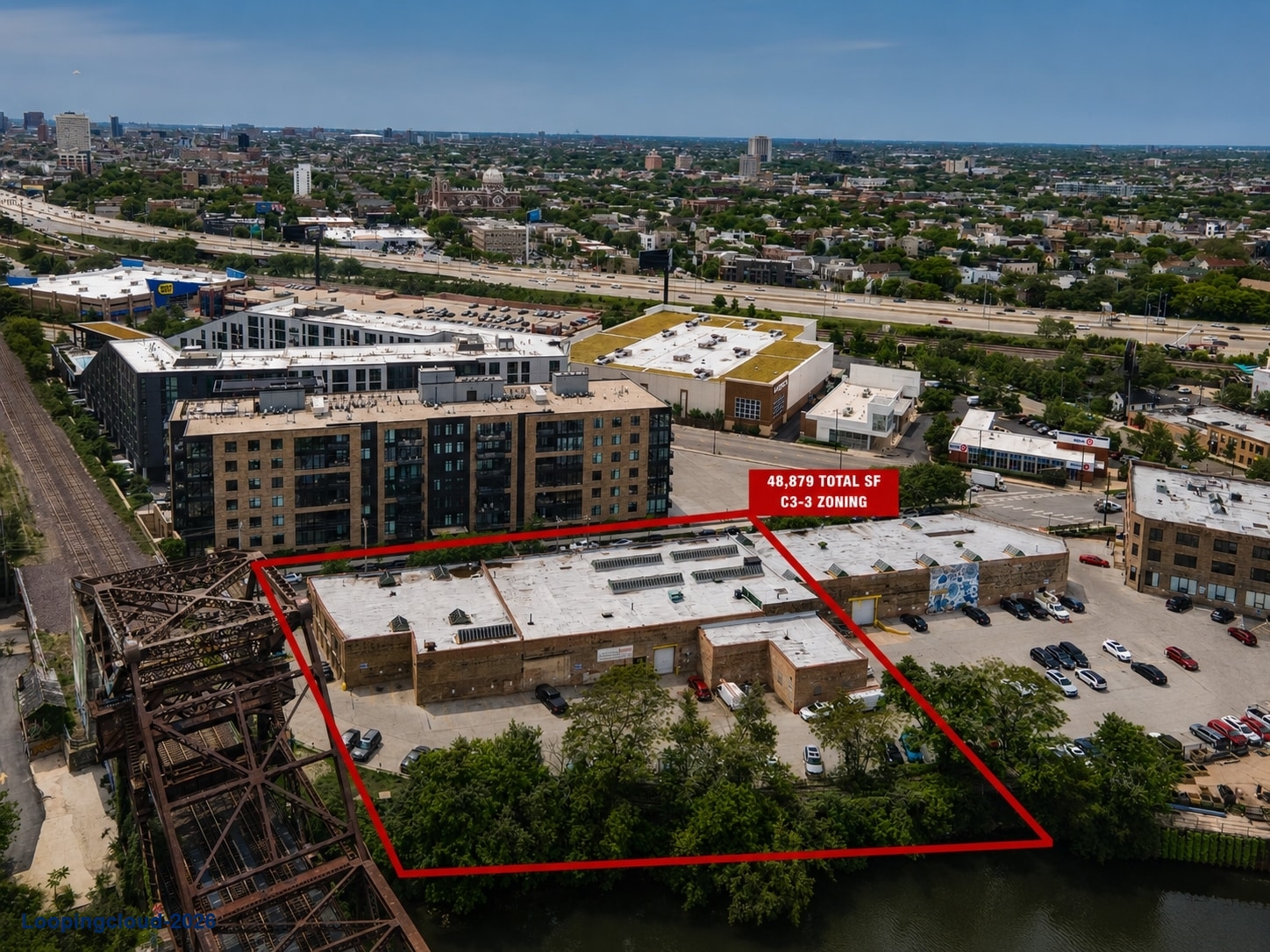 37,895 SF Chicago Flex Building at 1716-1746 W Webster Ave (44% Leased) Listed for $6,950,000 ($183.40/SF)