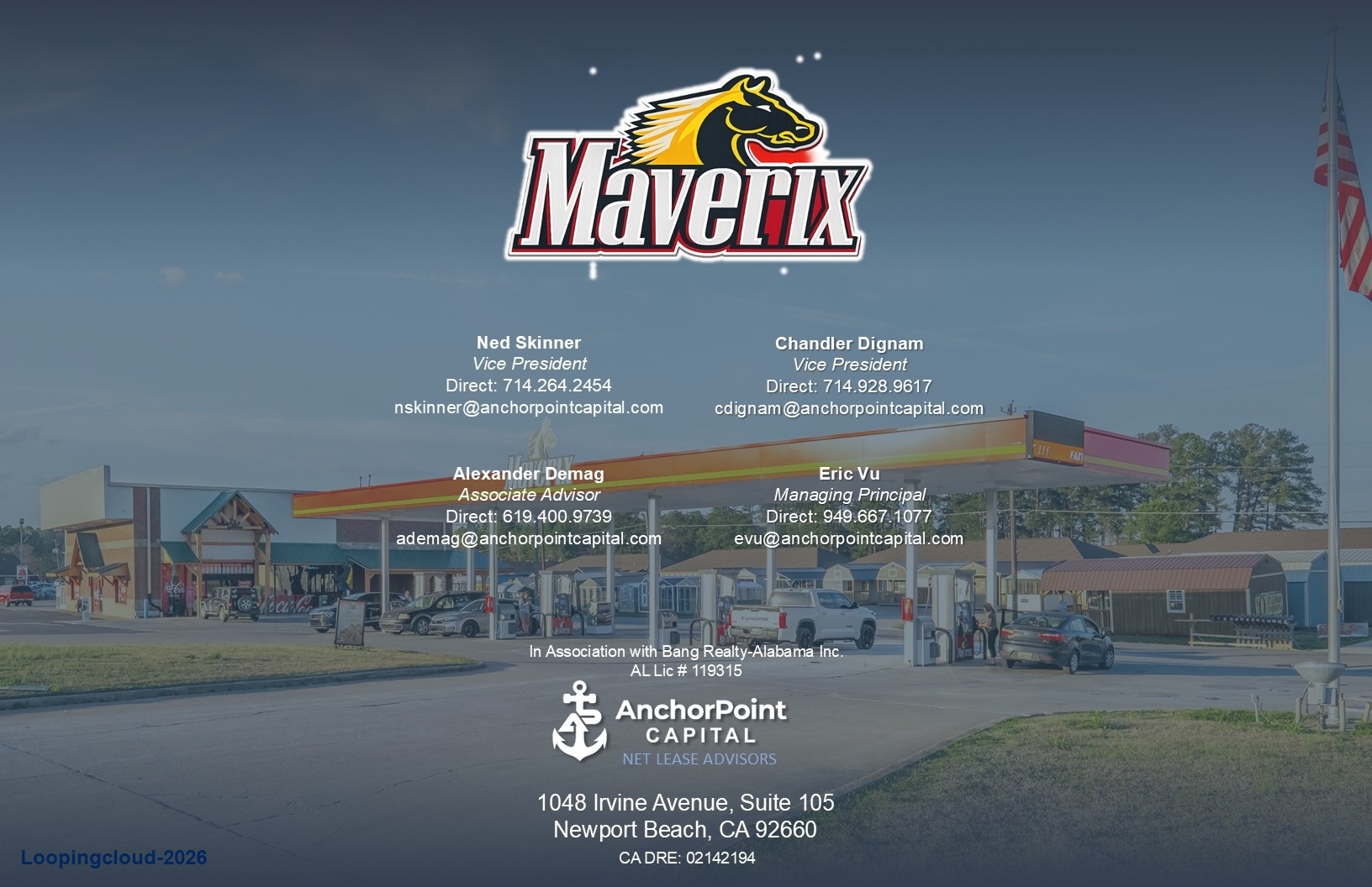 Absolute NNN Maverix Gas Station For Sale | Gadsden, AL | 8.00% Cap Rate