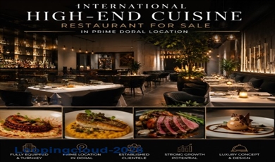 Doral, FL  (undisclosed) Doral Florida, 33166 | International High-End Cuisine Rest For Sale In Prime Doral Location