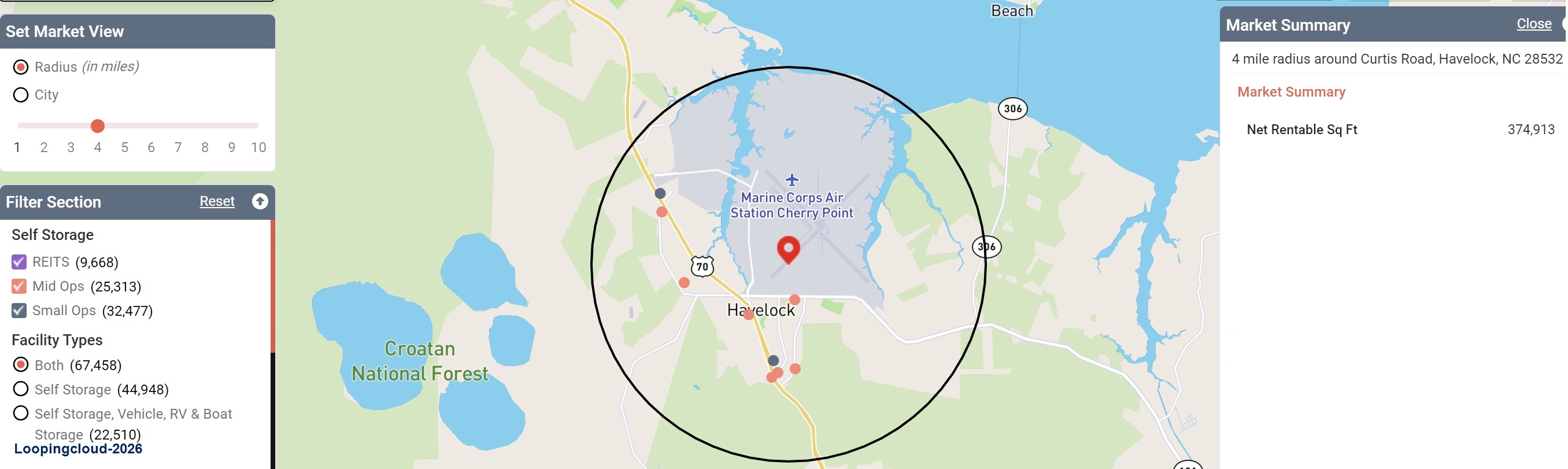 HWY 70 CHERRY POINT, NC: Storage Development Opportunity