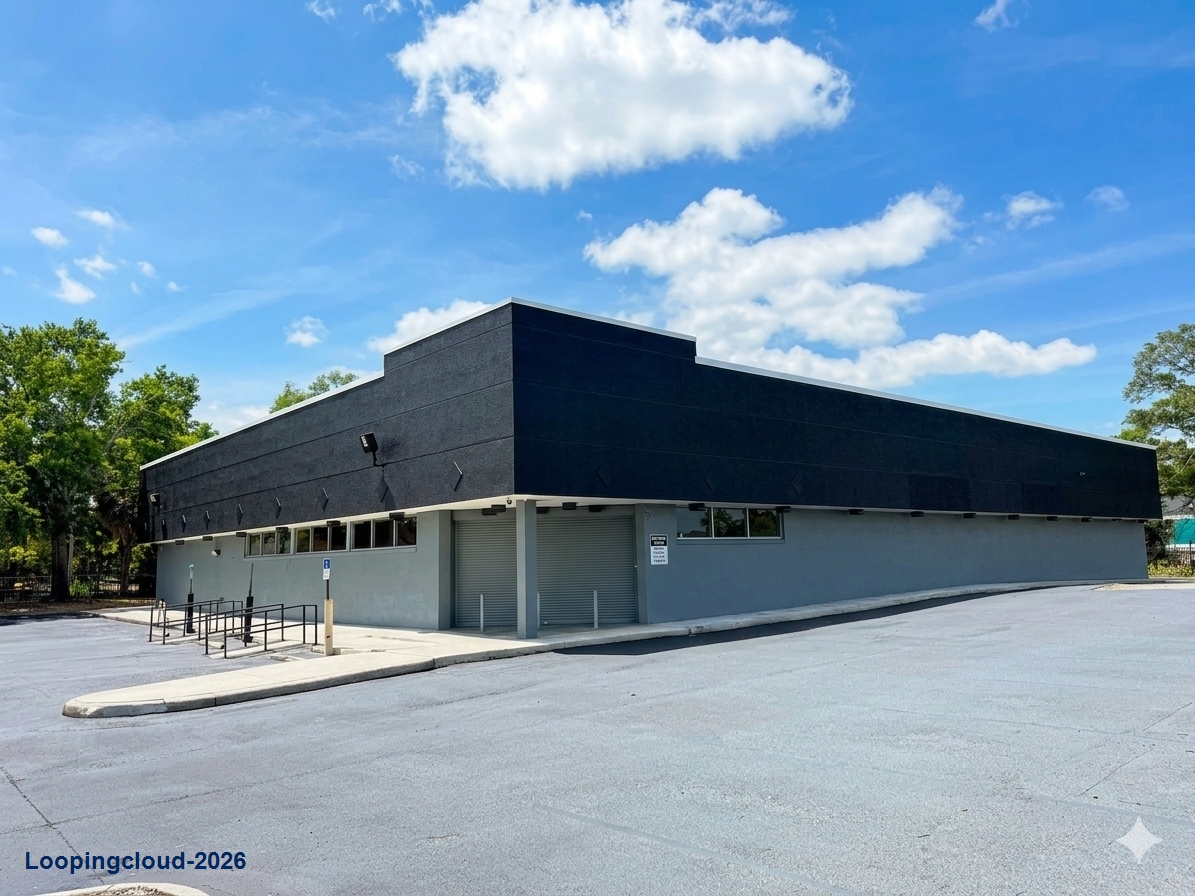 PREMIER TAMPA SHOWROOM- 13,296 SF Freestanding Building 1.42 ACRES Signalized corner LED Billboard Signage