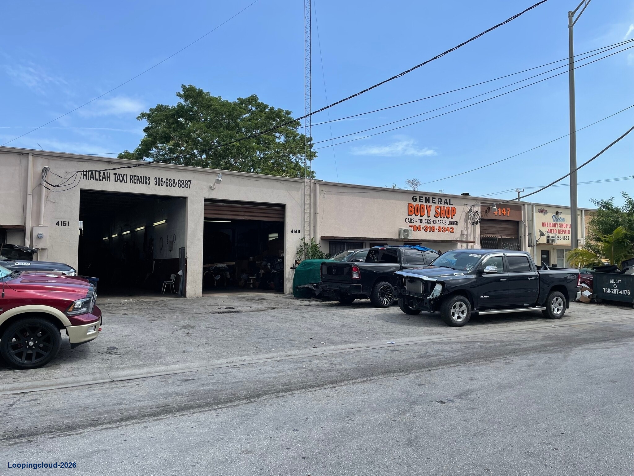 2,813 SF Automotive & Industrial Warehouse for Lease | Hialeah FL 33013