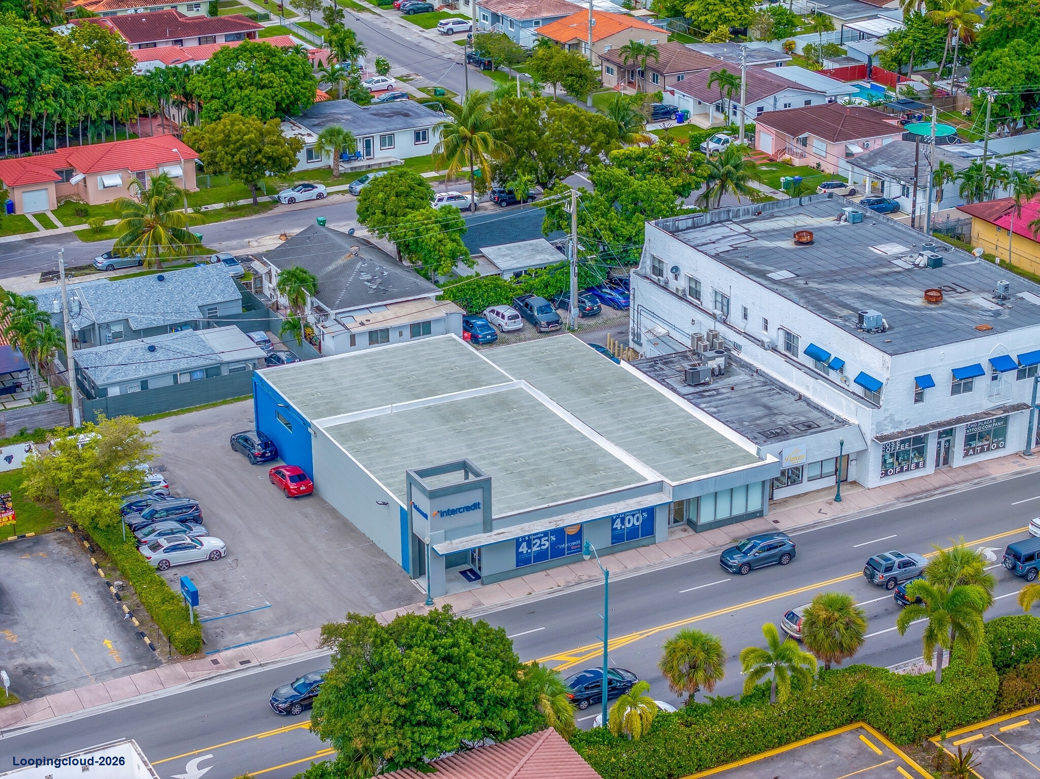 Prime Corner Retail and Office Building for Lease on Calle Ocho in Miami FL 33134