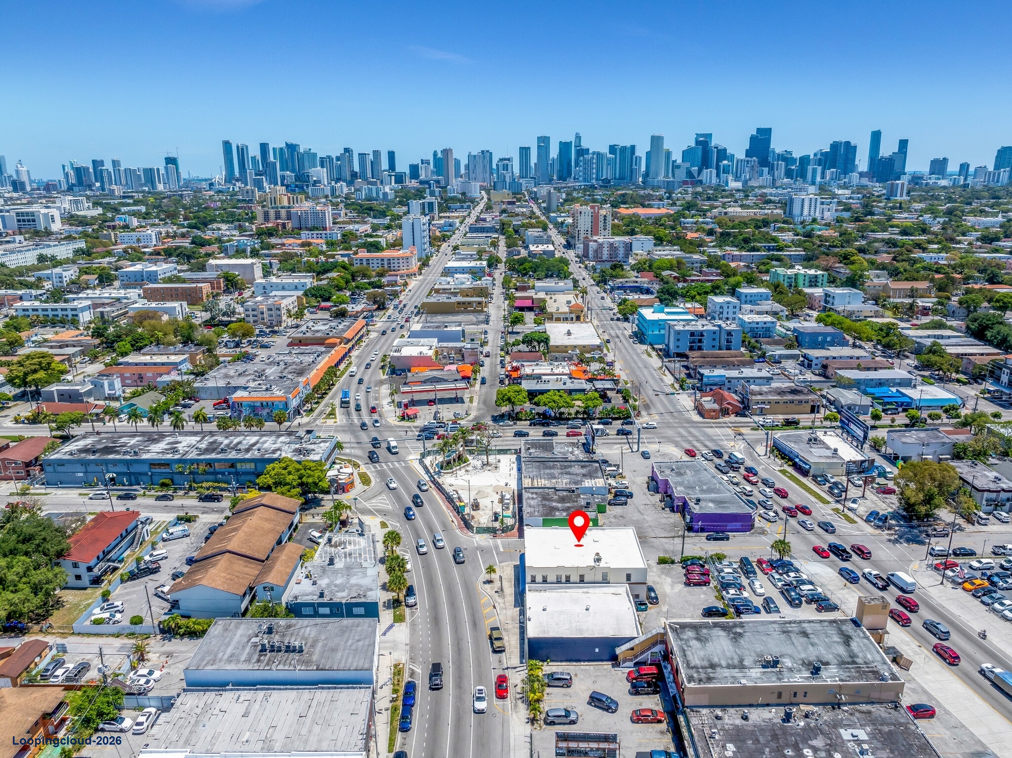 Prime Hard Corner Retail and Office Building for Lease in Little Havana, Miami FL 33135