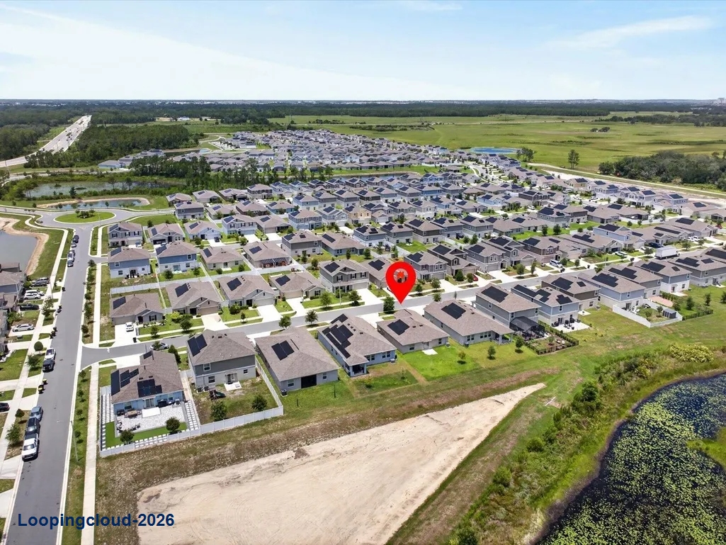 Modern Waterfront Home with Solar Panels in Astonia North | Davenport, FL